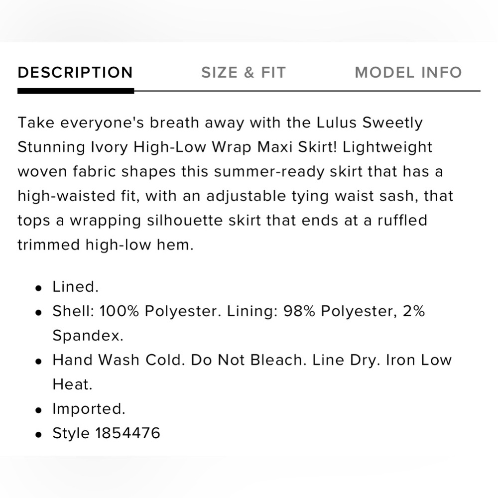 Sweetly Stunning Ivory High-Low Wrap Maxi Skirt - Picture 3 of 4